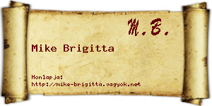 Mike Brigitta névjegykártya