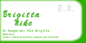 brigitta mike business card